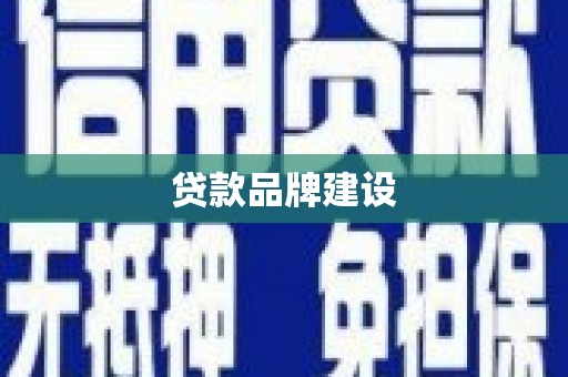 东营贷款品牌建设
