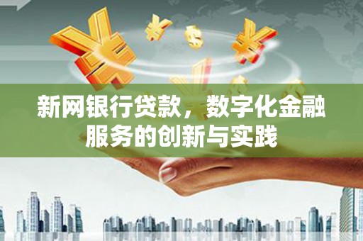 东营新网银行贷款，数字化金融服务的创新与实践
