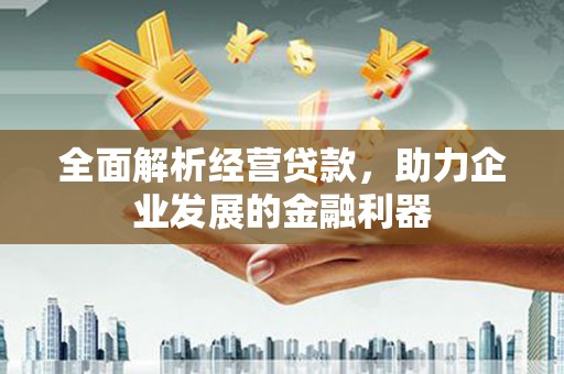 东营全面解析经营贷款，助力企业发展的金融利器