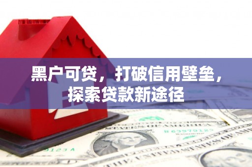 东营黑户可贷，打破信用壁垒，探索贷款新途径