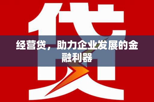 东营经营贷，助力企业发展的金融利器