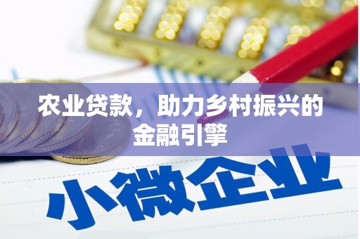 东营农业贷款，助力乡村振兴的金融引擎