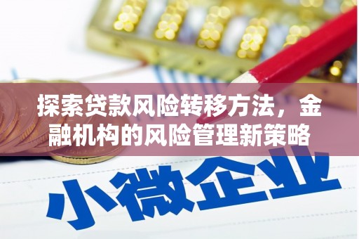 东营探索贷款风险转移方法，金融机构的风险管理新策略