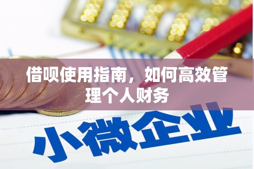 东营借呗使用指南，如何高效管理个人财务