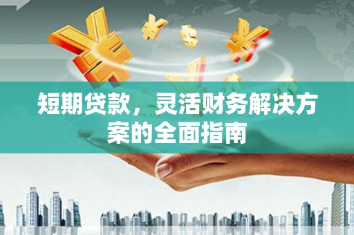 东营短期贷款，灵活财务解决方案的全面指南