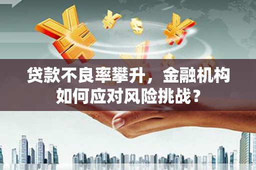 东营贷款不良率攀升，金融机构如何应对风险挑战？