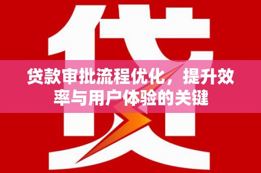 东营贷款审批流程优化，提升效率与用户体验的关键
