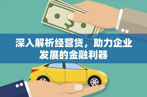 东营深入解析经营贷，助力企业发展的金融利器