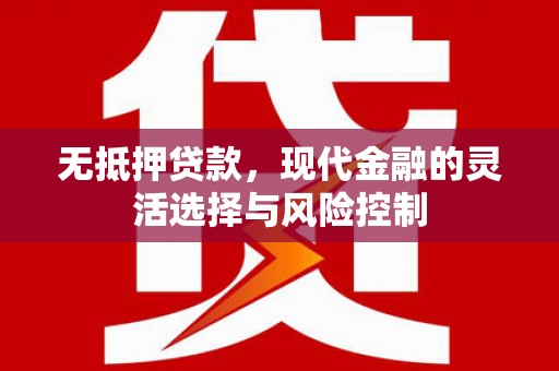东营无抵押贷款，现代金融的灵活选择与风险控制