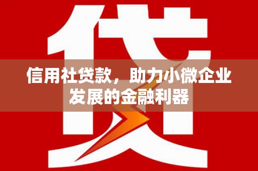东营信用社贷款，助力小微企业发展的金融利器