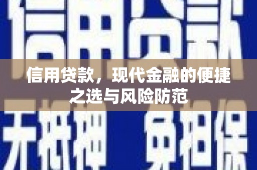 东营信用贷款，现代金融的便捷之选与风险防范