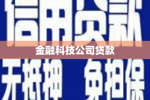 东营金融科技公司贷款