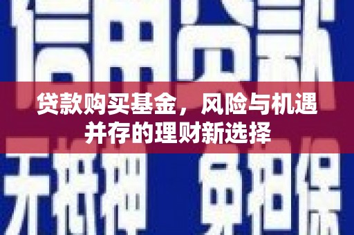 东营贷款购买基金，风险与机遇并存的理财新选择