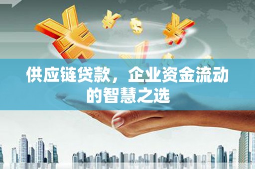 东营供应链贷款，企业资金流动的智慧之选