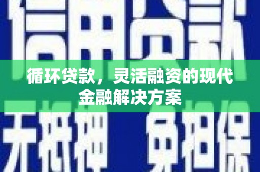 东营循环贷款，灵活融资的现代金融解决方案
