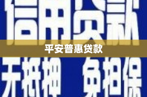 东营平安普惠贷款