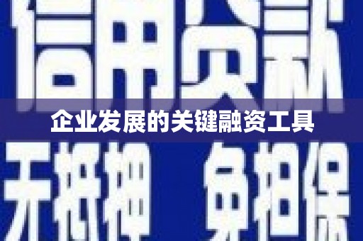 东营企业发展的关键融资工具