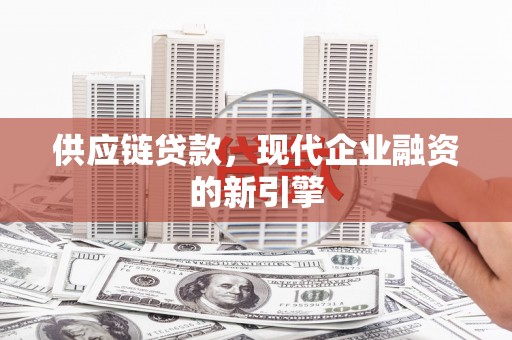 东营供应链贷款，现代企业融资的新引擎