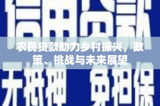东营农民贷款助力乡村振兴，政策、挑战与未来展望