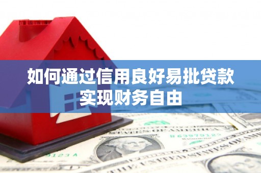 东营如何通过信用良好易批贷款实现财务自由