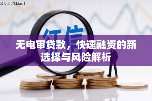 东营无电审贷款，快速融资的新选择与风险解析