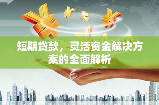东营短期贷款，灵活资金解决方案的全面解析