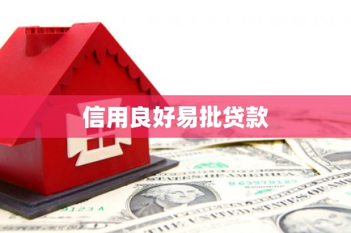 东营信用良好易批贷款