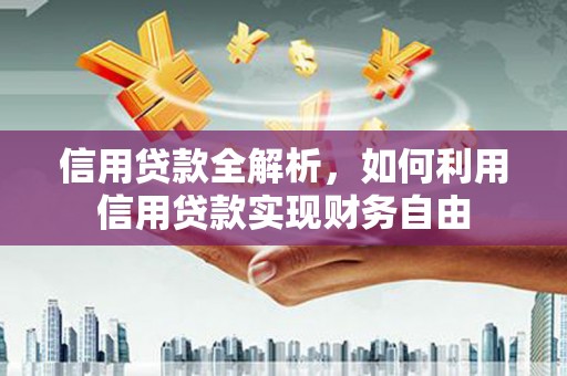 东营信用贷款全解析，如何利用信用贷款实现财务自由