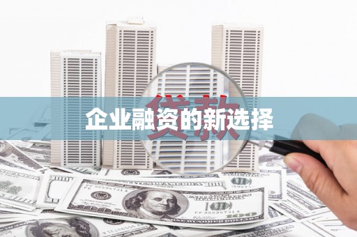 东营企业融资的新选择